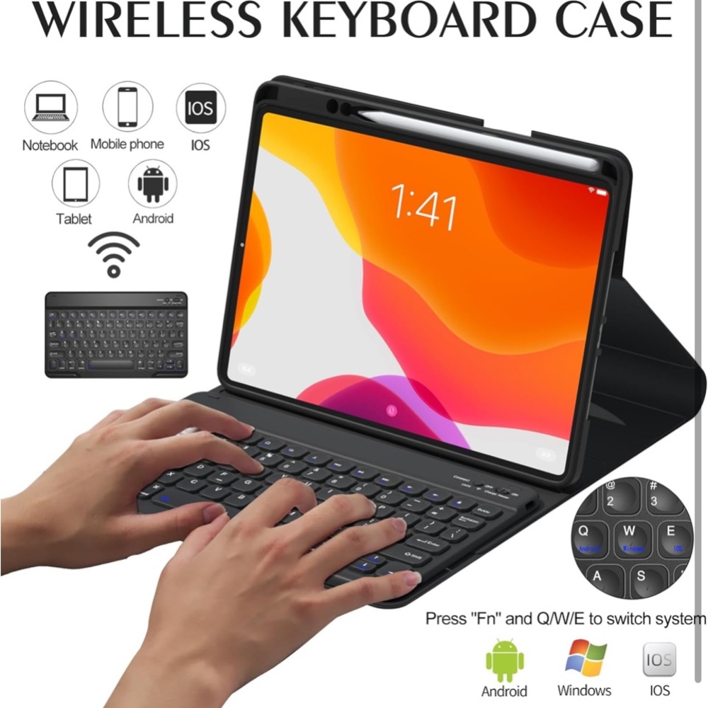 Wireless Detachable Removable Keyboard..see in description what all it f…(NWT)